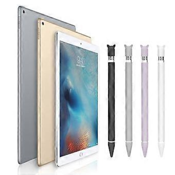 Mjukt silikonfodral för Pro Pencil 1:a generationen, skyddande hylsa, hållare, grepp och spetsskydd, tillbehörskit, Beige Beige