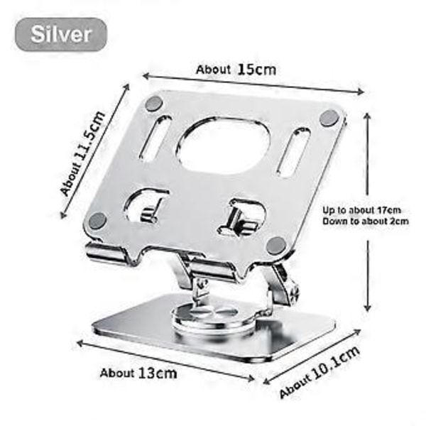 2025 Nettbrettstativ 360 Rotasjon Justerbare Sammenleggbare Holdere For IPad Telefon Samsung