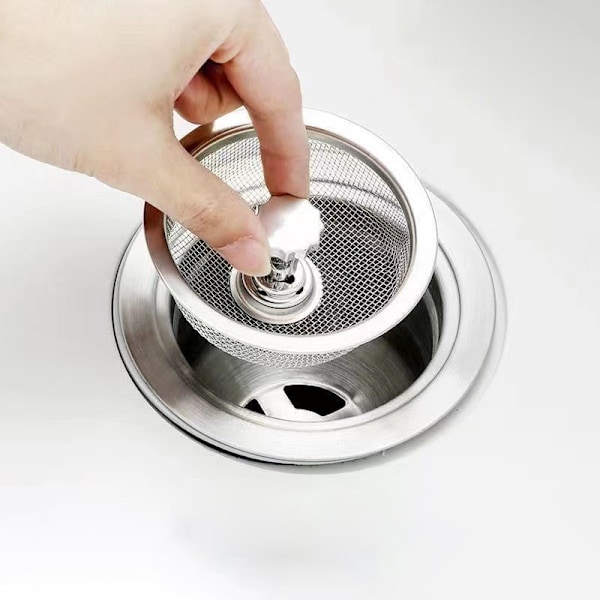 Set med 2 diskhossil i rostfritt stål, uppgraderad köksdiskhossil