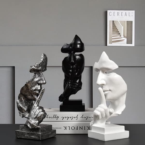 Stillhet er gull, Dekorative figurer, Moderne stuedekor
