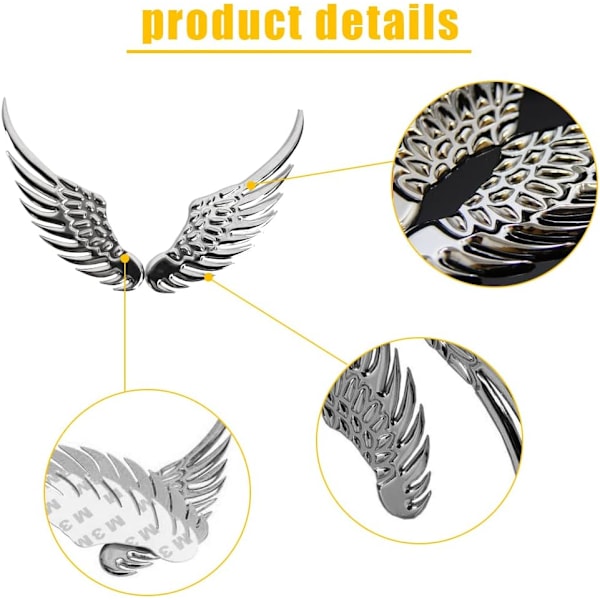 3D-tarrat (1 pari) (Hopea) Metalliset siivet Auto Metallitarra C
