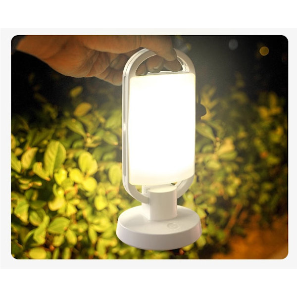 Solcellsladdad, Bärbar Campinglampa med Justerbar Ljusstyrka