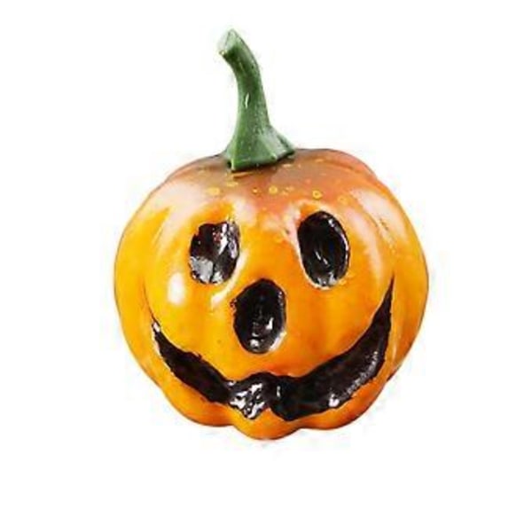 12 stk. Simulation Livagtige Kunstige Små Græskar Udskåret Skræmmende Ansigt Bordpynt Halloween Dekoration Festartikler Fotorekvisitter