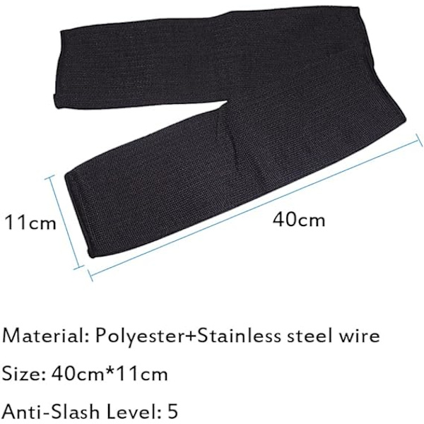 Skyddsarmshylsa, 40 cm skärtålig, brännsäker, Anti-A