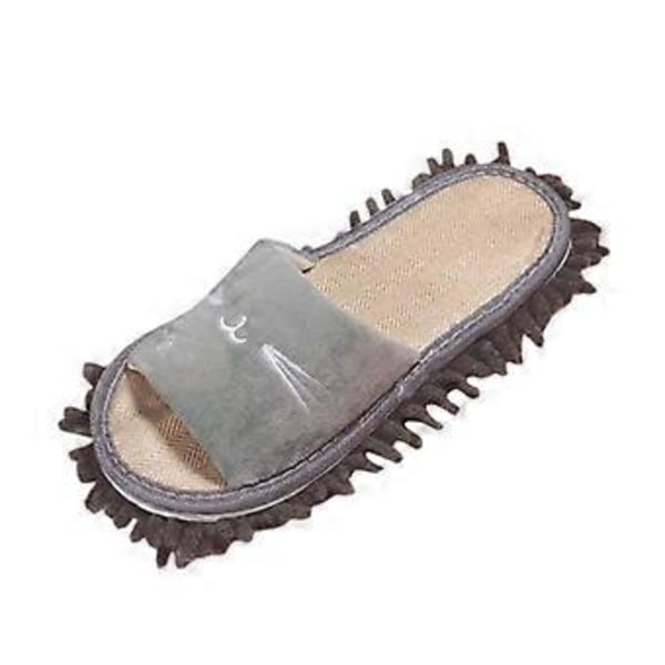 Söpöt Pölymoppitossut Unisex Pölylattian Puhdistustyökalu Kylpyhuoneeseen Makuuhuoneeseen (Harmaa) Gray