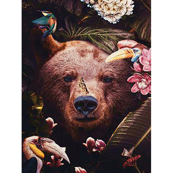 30x40cm 5D DIY timanttimaalaus täydellinen, J#Série Animaux, DIY timantti