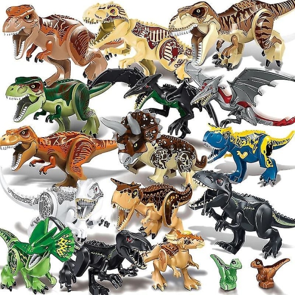 Jurassic World Park Dinosaurer Familie Byggeklodser Tyrannosaurus Rex Pædagogisk Legetøj Gave Til Børn.A18.