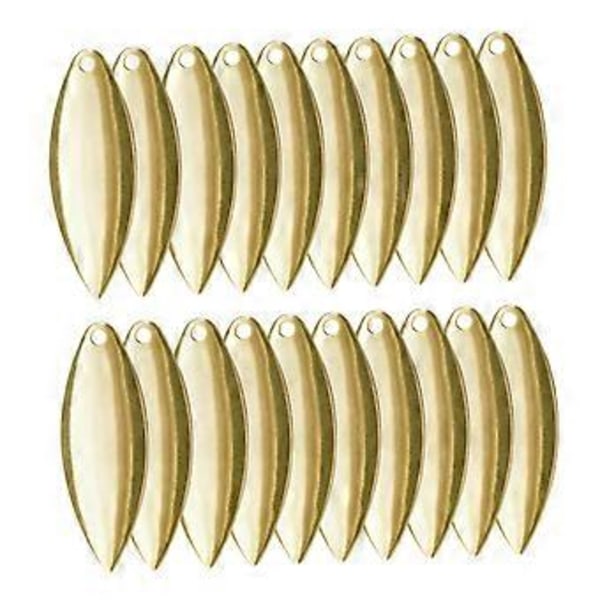 Fiskeskje Spinner - Spinner Fiskeskjeer for Slukfremstilling Fiskeutstyr DIY Fisketilbehør 20 STK (GoldD) Gold D