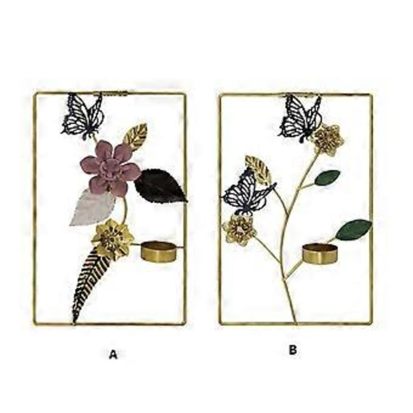 Kreativ Veggmontert Lysestake Lysholder For Hjemmedekorasjon Unik Og Moderne Lysestake Style B