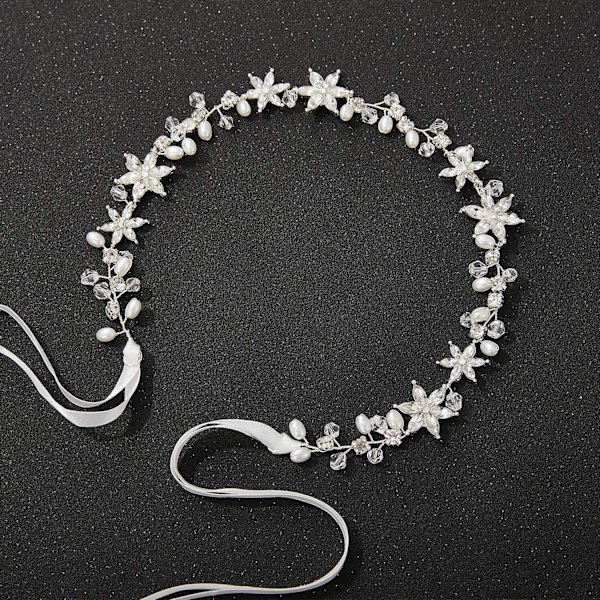Rhinestone Bryllup Hodebånd Hodebånd, Sølv Hår Vine Hodeplagg