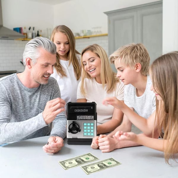 Elektronisk spargris, Mini ATM lösenord bank barn kontanter mynt