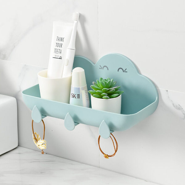 Kreativ Toilet Hylde Fri Stansning Lim Badeværelse Væghængt Til