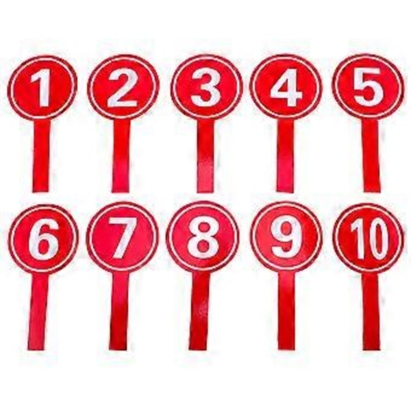 10 stk. Score Paddles Håndholdte Nummer Paddles Score Boards Praktiske Håndtak Score Paddles