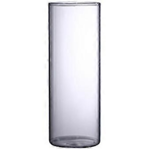 Klar Glasvas Blomvas Minimalistisk Glasvas Cylinderformad Blomvas för Bröllop Vardagsrum Dekorativ Gåva 6.5x18cm