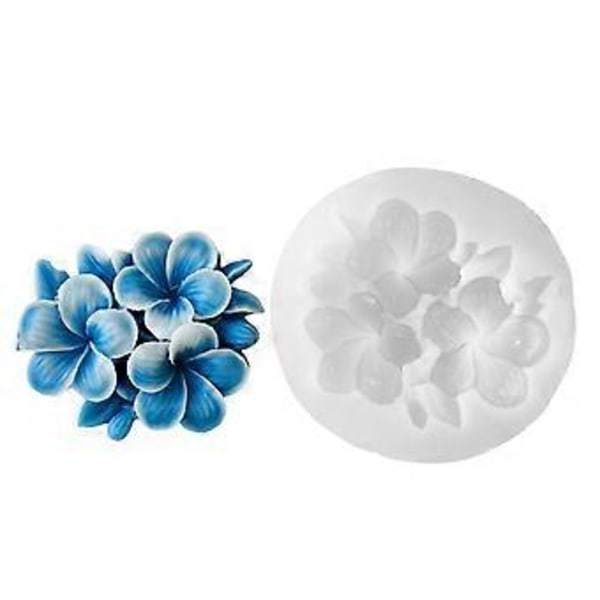 Genanvendeligt Silikone Blomsterduftende Lys Støbeformsæt Til Håndværksentusiaster Og Lysfremstillingsbegyndere Plumeria J1134