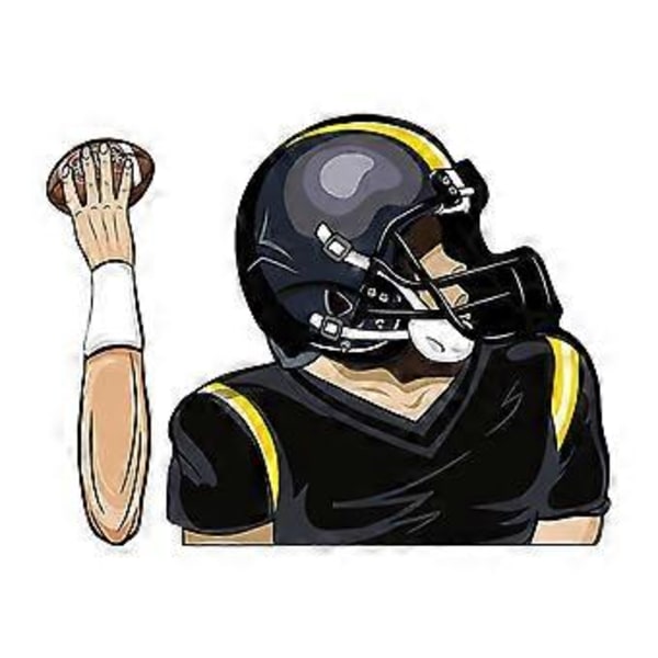 Football Quarterback Torkar Dekaler Bil Vindrutetorkare Dekaler Bil Bildekaler 241159J J