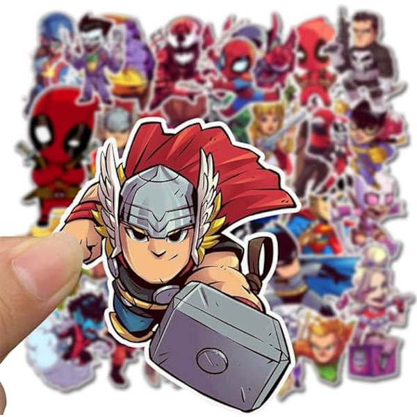 Teens Hero Stickers 50stk Vandtætte til Decal, Laptop Hydro Flas