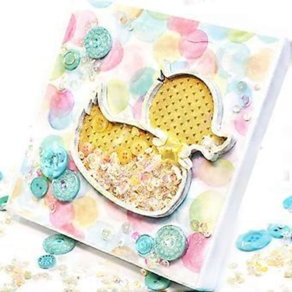 Sød Andeform Ryste Metal Skære Dies Stencil DIY Scrapbooking Prægeværktøj Die Cuts Papirkort Album Skabelon Form Dekoration Håndværk