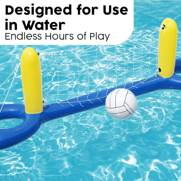 Oppusteligt volleyball sæt til poolspil
