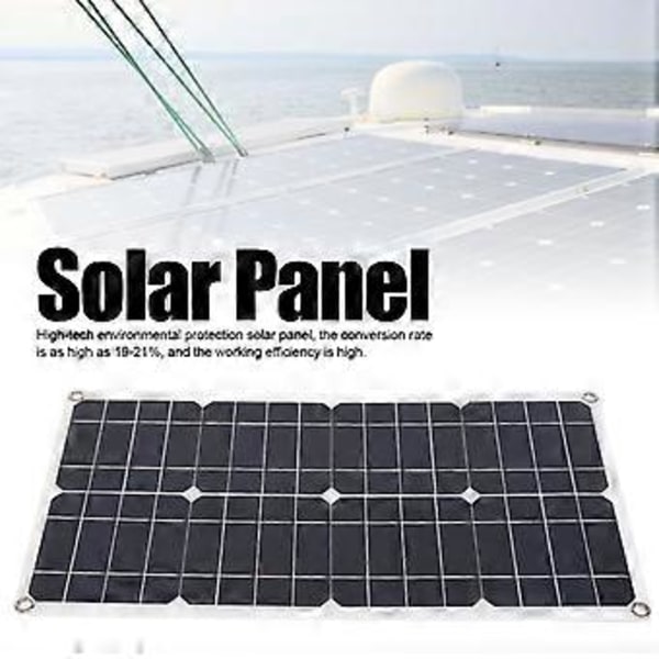 25W 18V Kannettava Monokristallinen Piikaksois-USB-lataava Aurinkopaneeli Kevyelle Autolle Veneelle