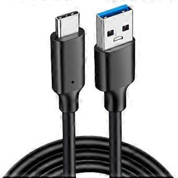 PD60W Pikalatauskaapeli 3A USB3.2 Tulo Type C Lähtö Virtajohto 10Gbps USB A - USB C Tiedonsiirtokaapeli 1m