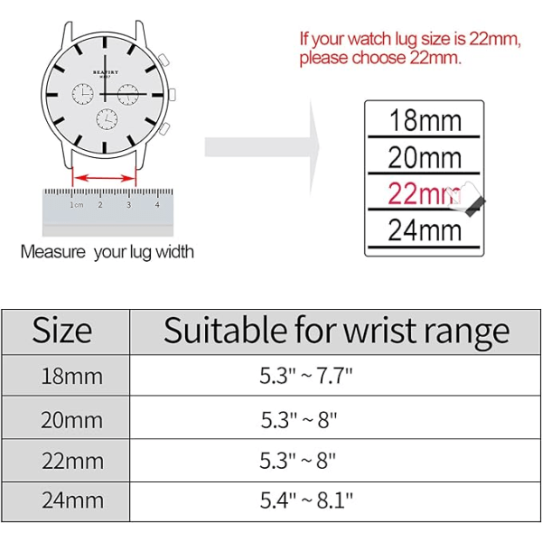 Hurtigutløser Rem 22mm Nylon Rem Herre Solid Pustende Rep