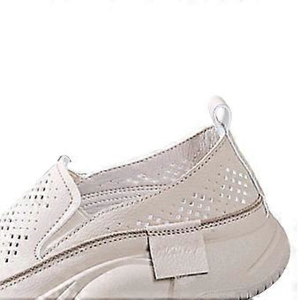 Uformelle damesko Sportssko Fottøy Komfortable motesko Fritidssneakers for streetwear, gåturer, jogging, shopping (40 Beige) Beige 40