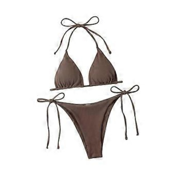 Bikiniset Dam Baddräkt för Klubbar Vattenaktiviteter Semester Spa (Kaffe M) Coffee M