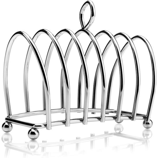 Grille - pain 6 tranches Design Chrome avec pieds à billes et poi