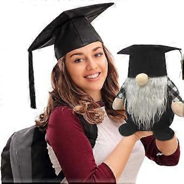 Examensgnome 2025 för Dockprydnad Älva Dvärg Hem Bondgård Kök Dekoration Moustache