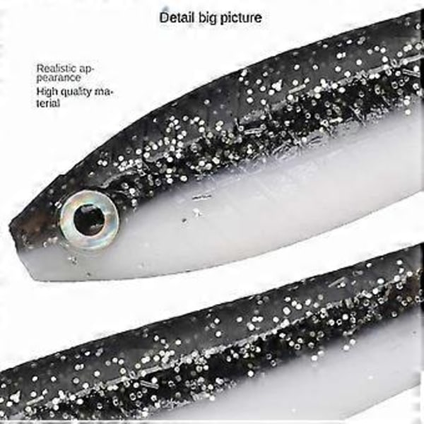 Fiskesluker Falskt Agn, Mykt Bionisk Fiskeagn Saltvann & Ferskvann (5 stk)