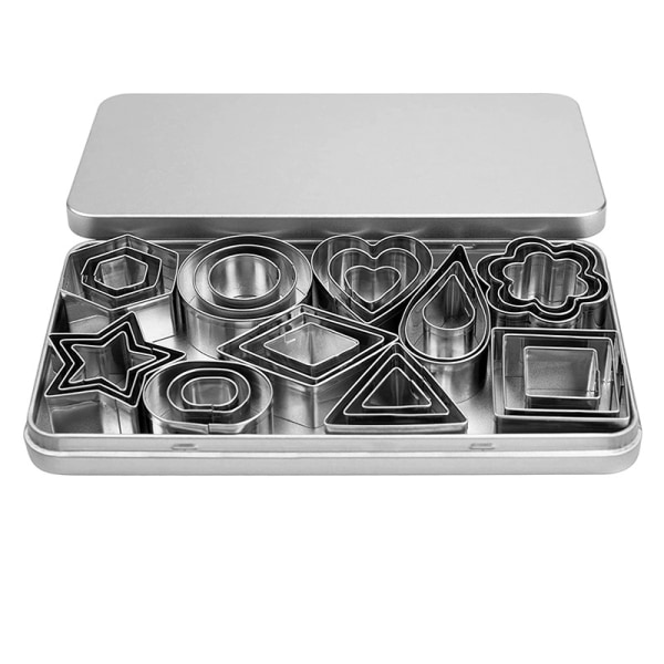 Set med 30 kakformar (geometri)
