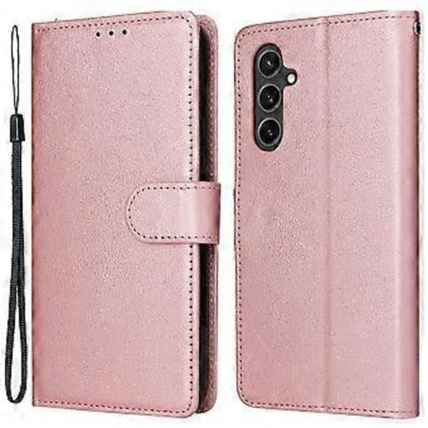 Til Samsung Galaxy S23 FE Etui Kort Slots PU Læder Flip Wallet Cover Style D