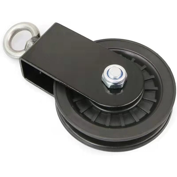 90mm Tysta Kabelhjul Nylon 360 Graders Drag Hjul Fäste f