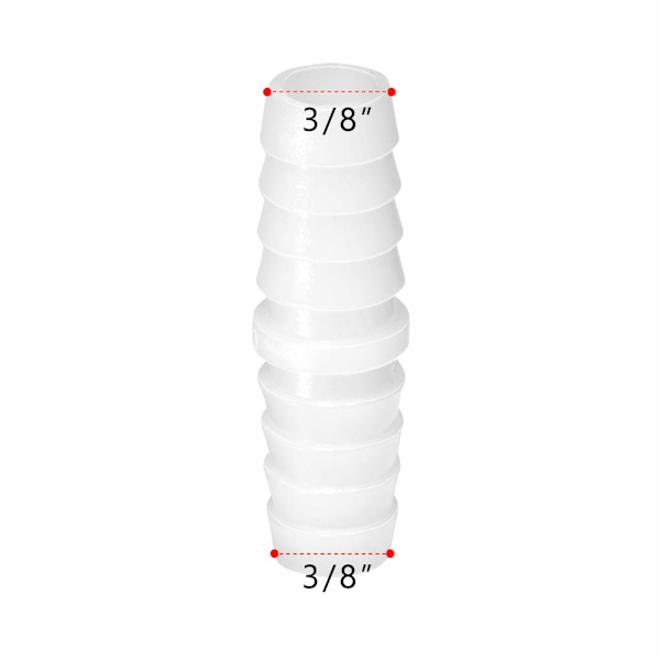 10 stk. slangebarbstik, 3/8\" x 3/8\"