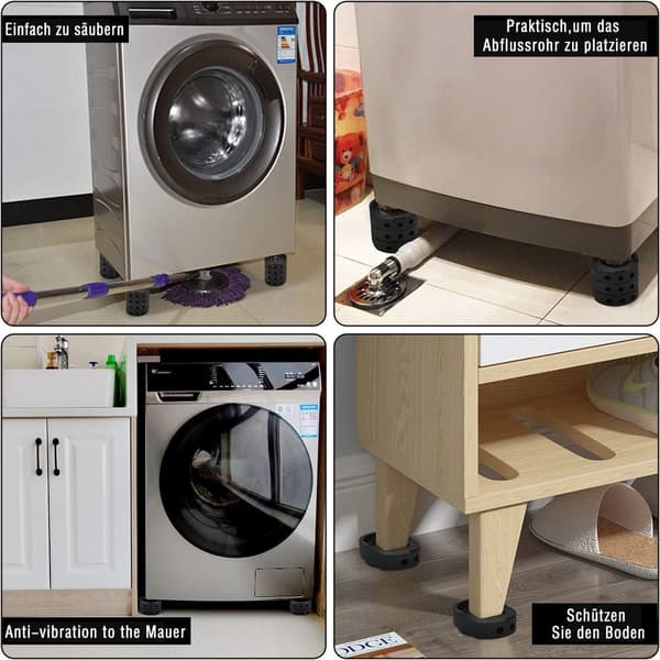 Vibrationsdämpare för tvättmaskin, antivibrationsmatta
