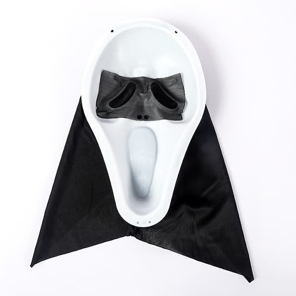 Halloween Scream Maske, Genanvendelig, Perfekt til Halloween Spøgelseshus og Gyser Rollespil