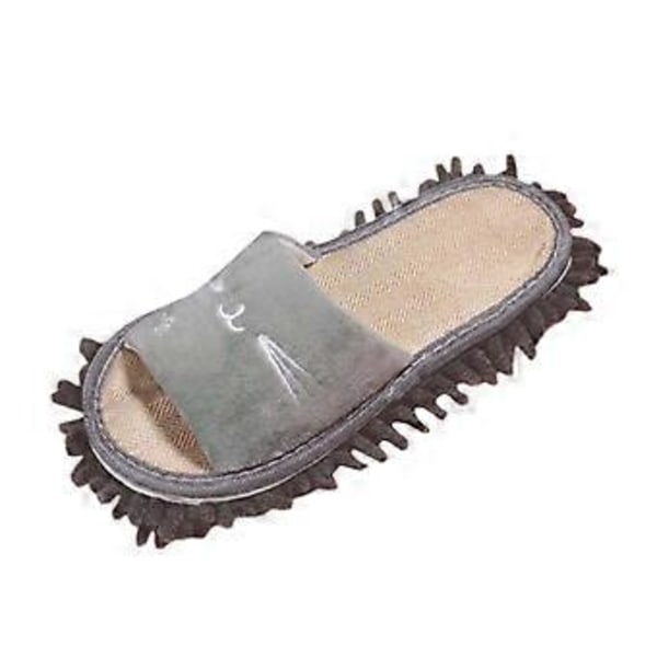 Söpöt Pölymoppitossut Unisex Pölylattian Puhdistustyökalu Kylpyhuoneeseen Makuuhuoneeseen (Harmaa) Gray