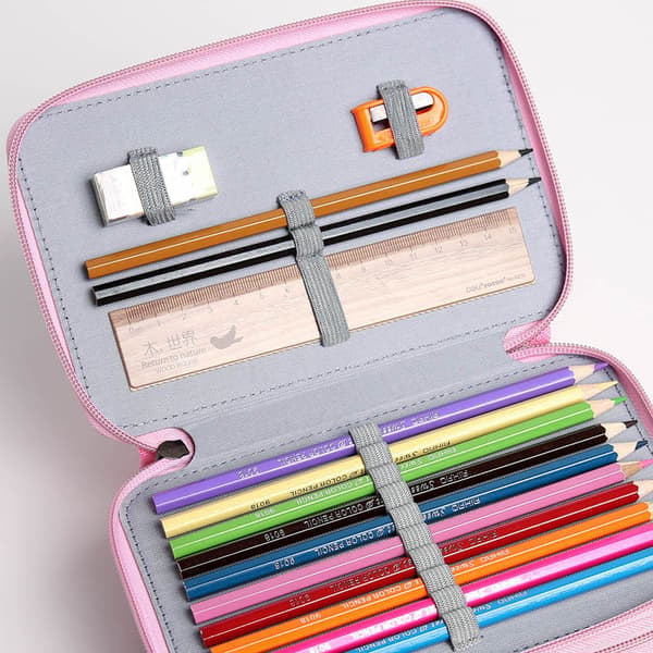 Skitsblyant Etui 72 Huller Stor Kapacitet Farveblyant Case - Navy