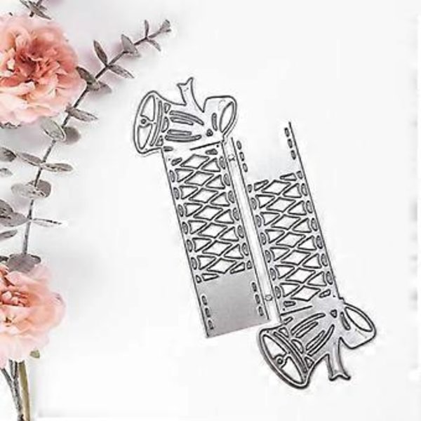 Pitsikellot Metalliset leikkausmuotit Sapluuna DIY Leikekirja Albumi Paperikortti Malli Kohokuviointikoriste