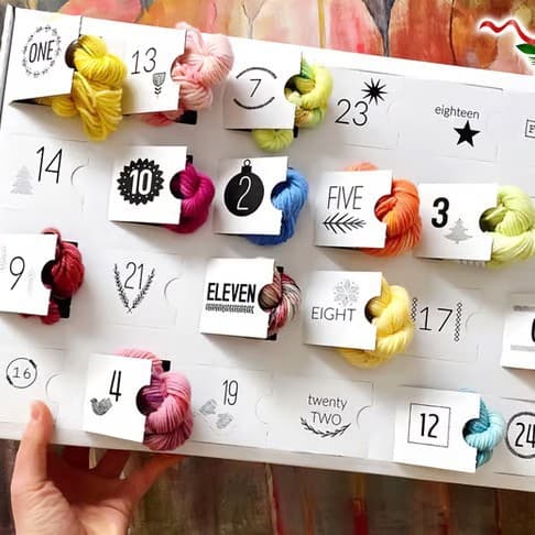 Garn Julekalender Blindboks 24-dagers nedtelling
