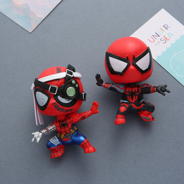 Spiderman 3D-skummagnet, set med tre