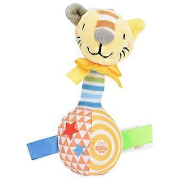 Mjuka Handskallror Leksaker Baby Mjuka Skallror Skakleksaker Spädbarn Handgrepp Leksaker Djurdocka Gul
