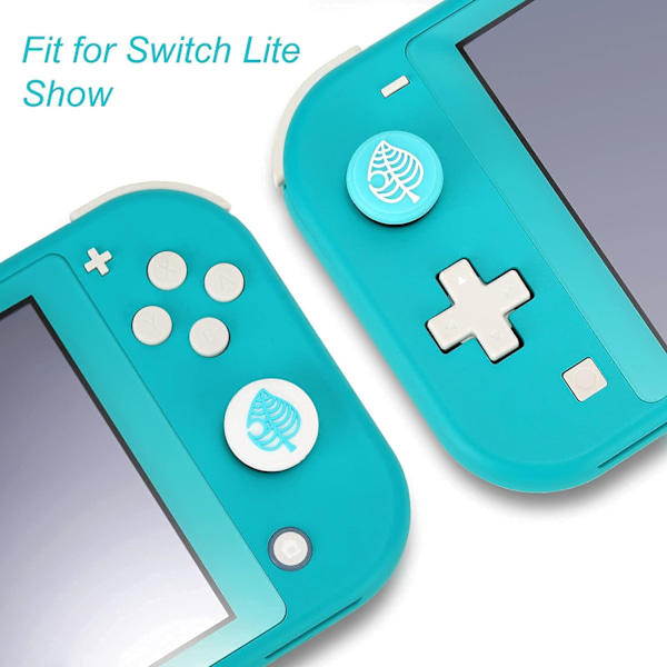 Søde Tommelfingergrebshætter (Blå Blad) til Nintendo Switch/Switch Lite