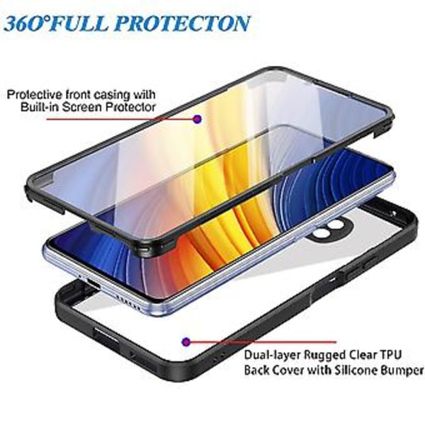 Akryl + TPU-skal för Xiaomi Poco X3 NFC / X3 Red