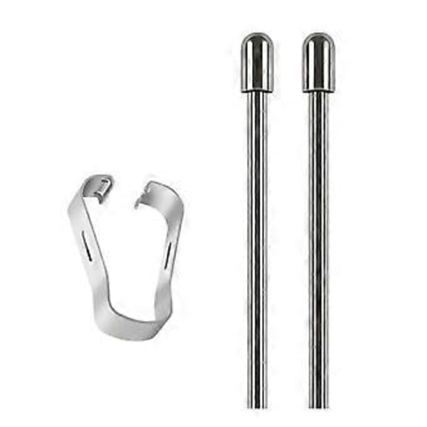2 st Bärbara Metallpennspetsar med Rund Spets och Säkert Clip för Anmärkningsvärda Skriv Styluses Pennor