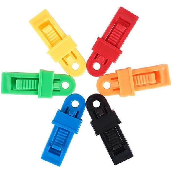 Sett med 10 klemmer for presenning, elastisk spenner, klips for presenning