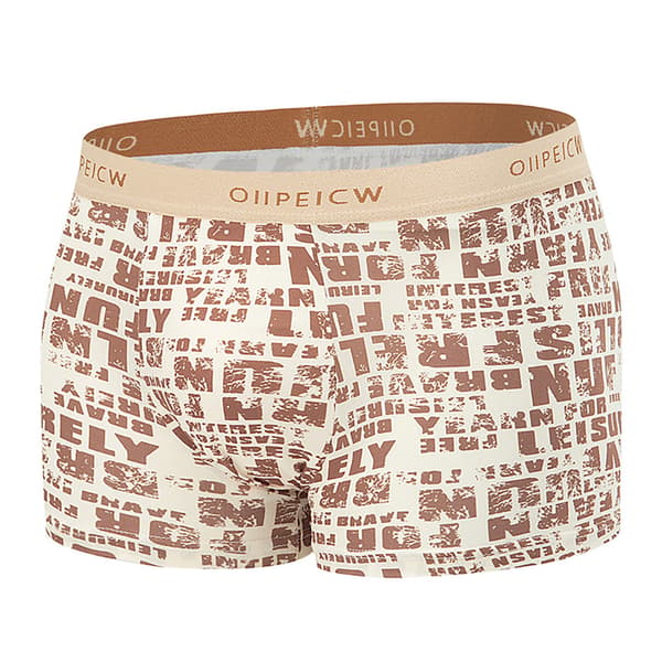 4-pack - Herr 3D-tryck Andningsbara Boxerkalsonger, Storlek M M
