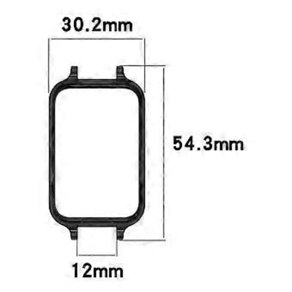 Smartband Cover Skal Skærmfilm Fuld Dækning Bumper Case til Band 9 Beskyttende Skal med 12mm Bælte Interface Transparent sort Transparent black