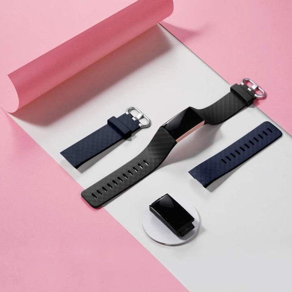 2 stk. udskiftningsremme kompatibel med Fitbit Charge 3/Fitbit C
